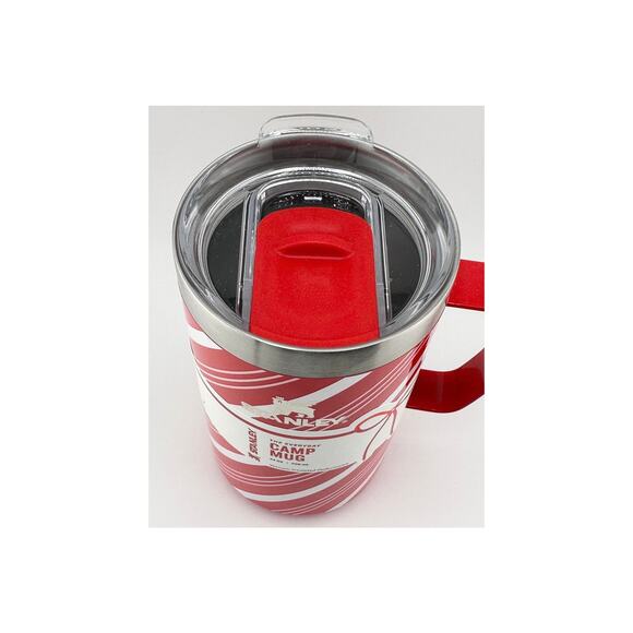 STANLEY HOLIDAY STAY HOT CAMP MUG | 24 OZ, CANDY CANE TWIST - Picture 3 of 4